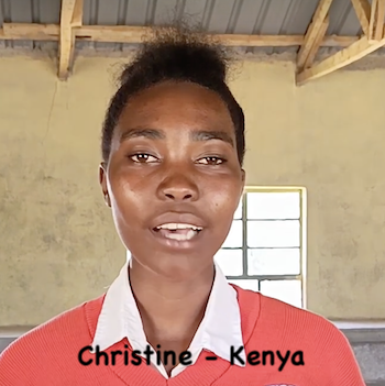 Christine in Kenya