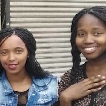 SAG Kit Distribution image showing Apiwe girls receiving 45 kits in Tembisa, South Africa on Jun 12, 2017