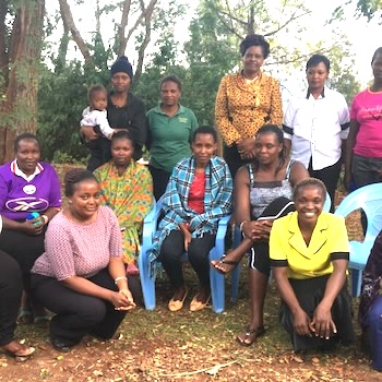 SAG Kit Distribution image showing Bonde Women girls receiving 40 kits in Kisumu, Kenya on Oct 31, 2017
