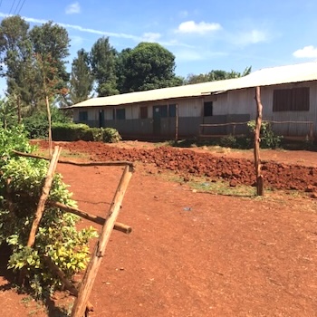 SAG Kit Distribution image showing Nyeri Farm School girls receiving 30 kits in Nyeri, Kenya on May 24, 2018