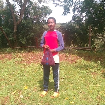 SAG Kit Distribution image showing Kiganjo Women girls receiving 150 kits in Kiganjo, Kenya on May 30, 2018