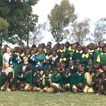 SAG Kit Distribution image showing Kabendera Primary School girls receiving 131 kits in Kabendera, Kenya on Jun 24, 2019