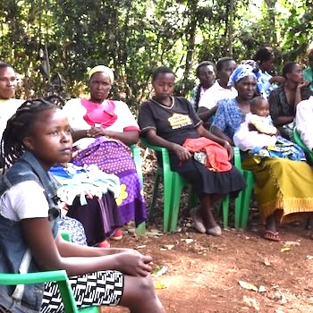 SAG Kit Distribution image showing Irembu girls receiving 200 kits in Muranga, Kenya on Sep 23, 2020