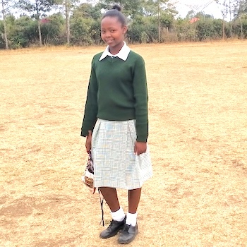 SAG Kit Distribution image showing Gaciongo Primary School girls receiving 244 kits in Gaciongo, Kenya on Sep 3, 2021