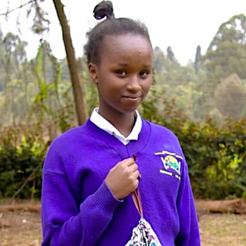 SAG Kit Distribution image showing Kanyama Secondary School girls receiving 318 kits in Karatina, Kenya on Jun 24, 2022