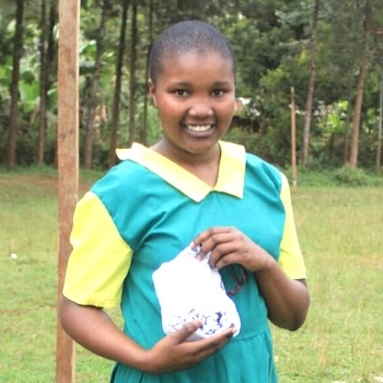 SAG Kit Distribution image showing Kiamwathi Primary School girls receiving 334 kits in Kiamwathi, Kenya on Sep 14, 2022