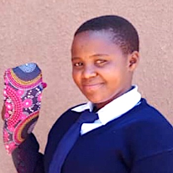 SAG Kit Distribution image showing Emboreet Secondary School girls receiving 32 kits in Emboreet, Tanzania on Oct 17, 2022