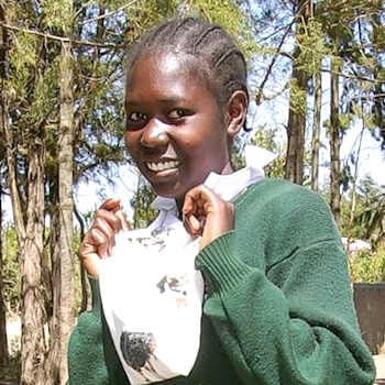 SAG Kit Distribution image showing Nkando Primary School girls receiving 235 kits in Nanyuki, Kenya on Feb 10, 2023