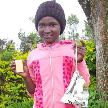 SAG Kit Distribution image showing Karuthi Area Girls girls receiving 231 kits in Karuthi, Kenya on Nov 15, 2023