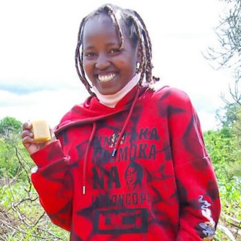 SAG Kit Distribution image showing Murinduko Secondary School girls receiving 213 kits in Mwea, Kenya on Nov 20, 2023