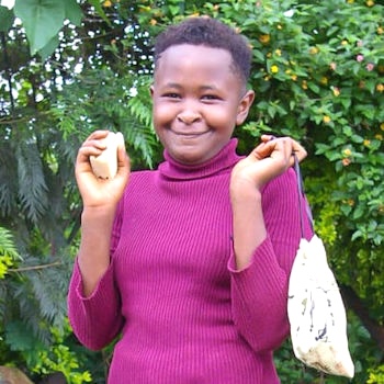 SAG Kit Distribution image showing Mugamba Ciura girls receiving 326 kits in Mwea, Kenya on Nov 20, 2023