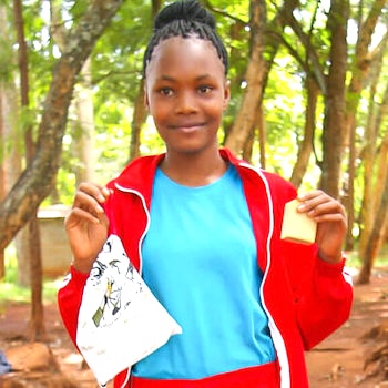 SAG Kit Distribution image showing Difathas Primary School girls receiving 131 kits in Difathas, Kenya on Jan 23, 2024