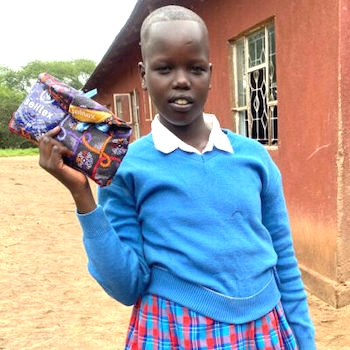 SAG Kit Distribution image showing Engeno Secondary School girls receiving 213 kits in Sukuro, Tanzania on Apr 19, 2024