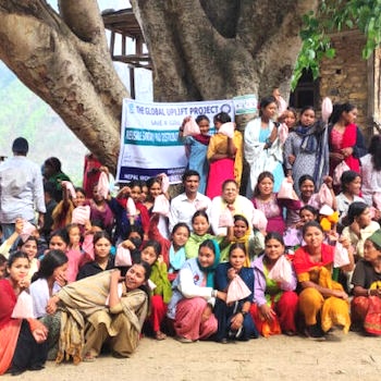 SAG Kit Distribution image showing Anapani Jajarkot girls receiving 252 kits in Nalgad, Nepal on May 20, 2024