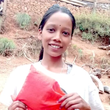 SAG Kit Distribution image showing Anapani Jajarkot girls receiving 252 kits in Nalgad, Nepal on May 20, 2024