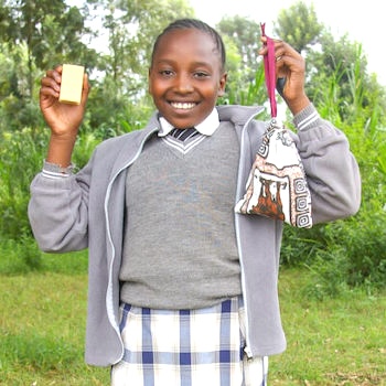 SAG Kit Distribution image showing Kigwandi Primary School girls receiving 81 kits in Kigwandi, Kenya on Jun 24, 2024