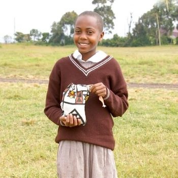 SAG Kit Distribution image showing Laburra Primary School girls receiving 175 kits in Laburra, Kenya on Jul 10, 2024
