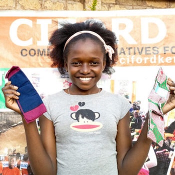 SAG Kit Distribution image showing Tharaka Community girls receiving 500 kits in Meru, Kenya on Aug 20, 2024