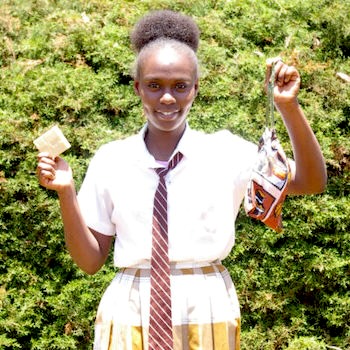 SAG Kit Distribution image showing Gititu Secondary School girls receiving 186 kits in Gititu, Kenya on Sep 13, 2024