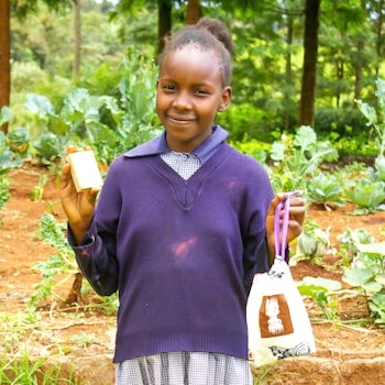 SAG Kit Distribution image showing Njoguini Primary School girls receiving 172 kits in Njoguini, Kenya on Oct 17, 2024