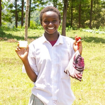 SAG Kit Distribution image showing Gaikundo Primary School girls receiving 126 kits in Gakindu, Kenya on Nov 2, 2024