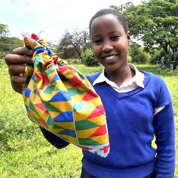 SAG Kit Distribution image showing Narakauwo Primary School girls receiving 59 kits in Simanjiro, Tanzania on Feb 7, 2025