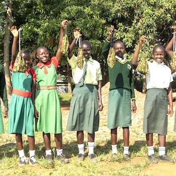 SAG Kit Distribution image showing Bunandi Primary School girls receiving 112 kits in Bunandi, Kenya on Jul 15, 2025
