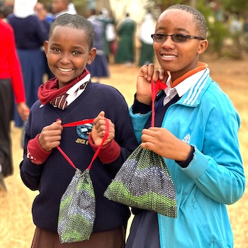 SAG Kit Distribution image showing Irkisalie Secondary School girls receiving 55 kits in Loorkisalie, Tanzania on Jul 18, 2025