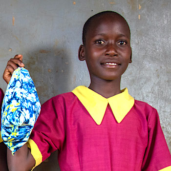 SAG Kit Distribution image showing Buyafwa Primary School girls receiving 217 kits in Buyafwa, Kenya on Nov 13, 2025