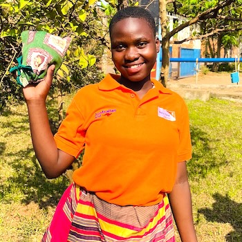SAG Kit Distribution image showing St. Paul Primary School girls receiving 68 kits in Nsambya, Uganda on Feb 28, 2025