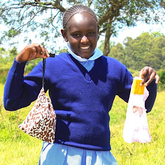 SAG Kit Distribution image showing Lusoi Primary School girls receiving 160 kits in Lusoi, Kenya on Jan 13, 2026