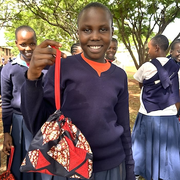 SAG Kit Distribution image showing Loiborsiret Primary School girls receiving 81 kits in Kimanjiro, Tanzania on Jan 30, 2026