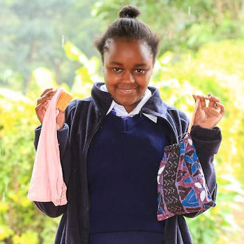 SAG Kit Distribution image showing Gatugura Secondary School girls receiving 151 kits in Gatugura, Kenya on Mar 6, 2026