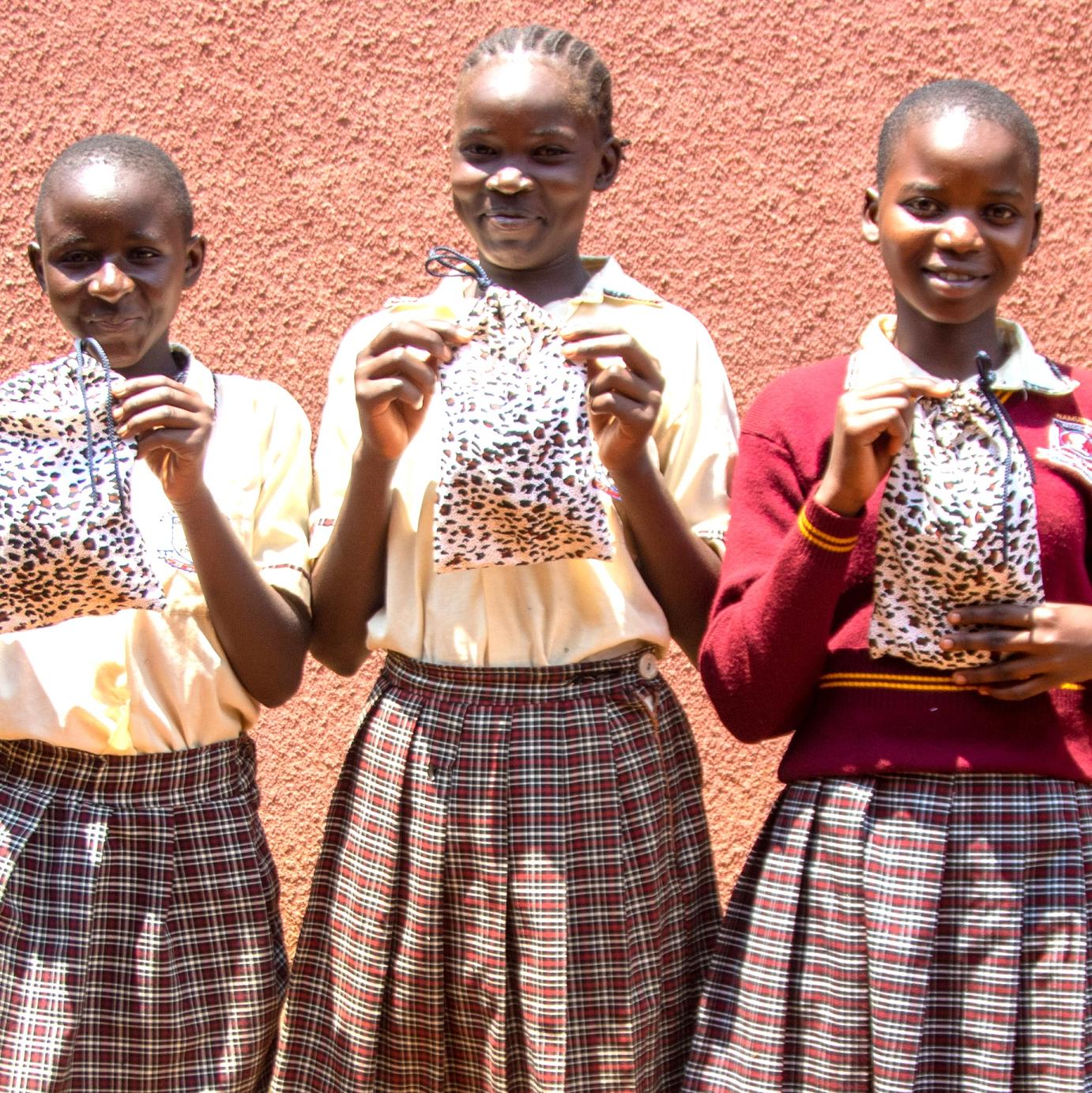 SAG Kit Distribution image showing Namaduru Comprehensive School girls receiving 155 kits in Namuduru, Kenya on Mar 17, 2026