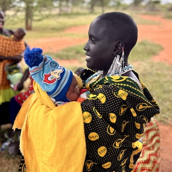 SAG Kit Distribution image showing Noomunyi Young Mothers  girls receiving 32 kits in Loibor-Siret, Tanzania on May 6, 2026