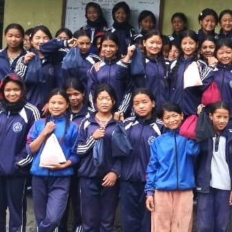 SAG Kit Distribution image showing Shree Mahendra Secondary School girls receiving 100 kits in Daljitpur, Nepal on July 10, 2026