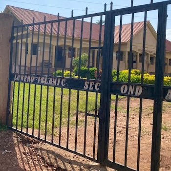 Luwero school entrance