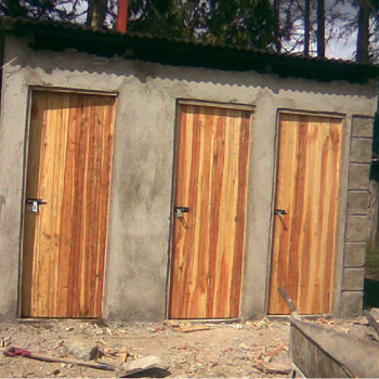 Finished latrines