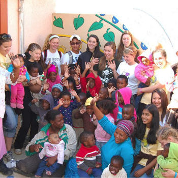 Teachers and children with TGUP group